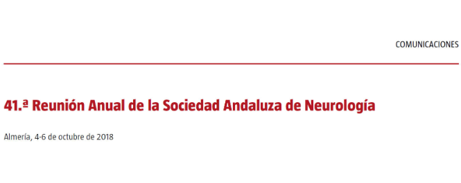 Conference cover image for 41.ª Reunión Anual de la Sociedad Andaluza de Neurología