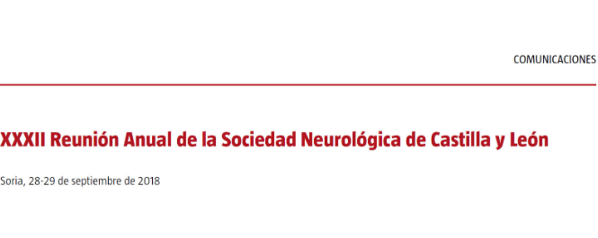 Conference cover image for XXXII Reunión Anual de la Sociedad Neurológica de Castilla y León