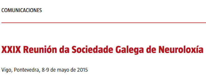 Conference cover image for XXIX Reunión da Sociedade Galega de Neuroloxía. Comunicaciones