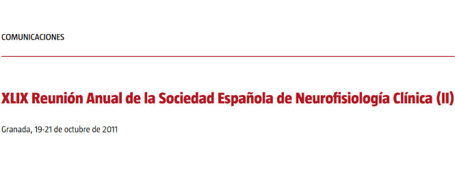 Conference cover image for XLIX Reunión Anual de la Sociedad Española de Neurofisiología Clínica (II). Communications