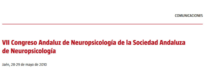 Conference cover image for VII Congreso Andaluz de Neuropsicología de la Sociedad Andaluza de Neuropsicología. Communications
