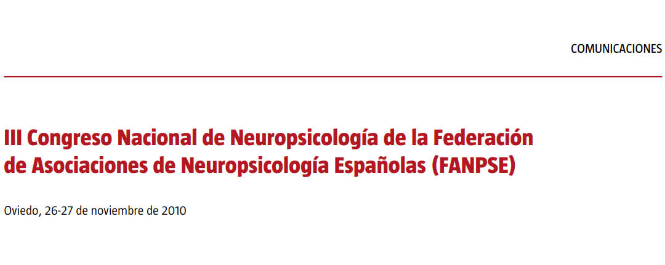 Conference cover image for III Congreso Nacional de Neuropsicología de la Federación de Asociaciones de Neuropsicología Españolas (FANPSE). Communications