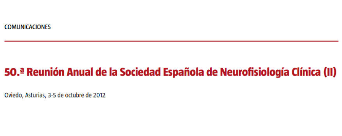Conference cover image for 50.ª Reunión Anual de la Sociedad Española de Neurofisiología Clínica. Communications (II)
