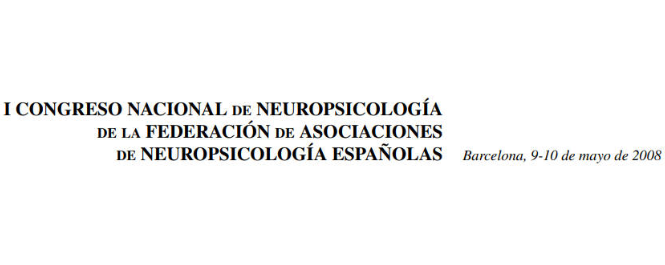 Conference cover image for I Congreso Nacional de Neuropsicología de la Federación de Asociaciones de Neuropsicología Españolas. Communications