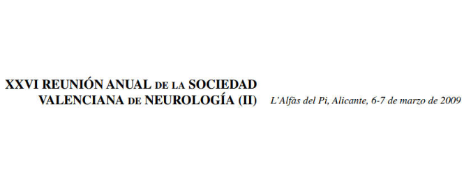 Conference cover image for XXVI Reunión Anual de la Sociedad Valenciana de Neurología. Communications (II)