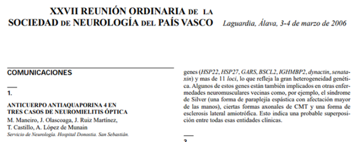 Conference cover image for XXVII Reunión Ordinaria de la Sociedad de Neurología del País Vasco. Comunicaciones