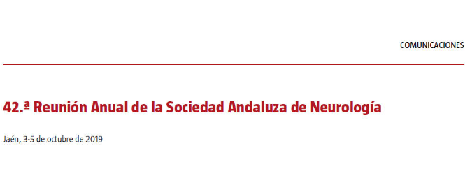 Conference cover image for 42.ª Reunión Anual de la Sociedad Andaluza de Neurología