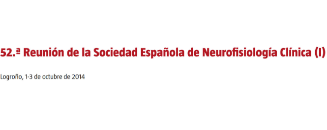 Conference cover image for 52.ª Reunión de la Sociedad Española de Neurofisiología Clínica (I). Communications