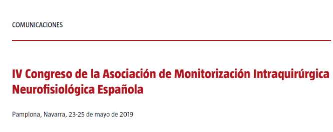 Conference cover image for IV Congreso de la Asociación de Monitorización Intraquirúrgica Neurofisiológica Española