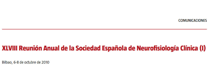 Conference cover image for XLVIII Reunión Anual de la Sociedad Española de Neurofisiología Clínica (I). Communications