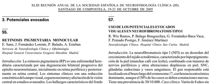 Conference cover image for XLIII Reunión Anual de la Sociedad Española de Neurofisiología Clínica. Communications