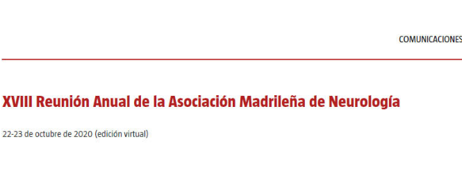 Conference cover image for XVIII Reunión Anual de la Asociación Madrileña de Neurología. Comunicaciones
