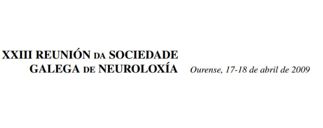 Conference cover image for XXIII Reunión da Sociedade Galega de Neuroloxía. Communications