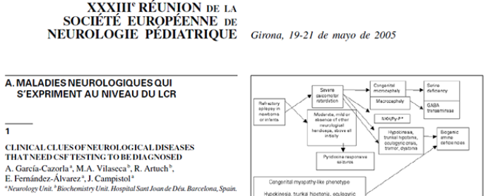 Conference cover image for XXXIIIe Réunion de la Société Européenne de Neurologie Pédiatrique. Comunicaciones