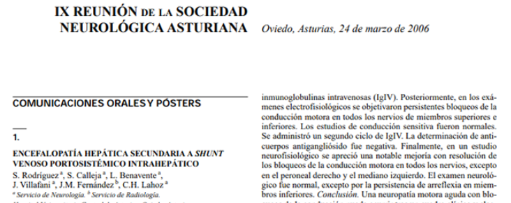 Conference cover image for IX Reunión de la Sociedad Neurológica Asturiana
