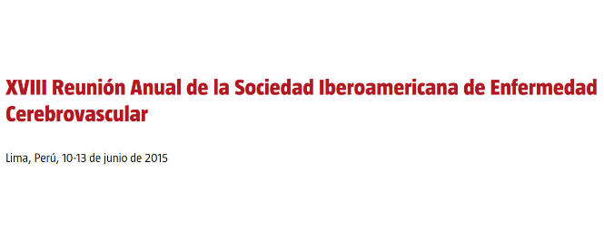 Conference cover image for XVIII Reunión Anual de la Sociedad Iberoamericana de Enfermedad Cerebrovascular. Communications