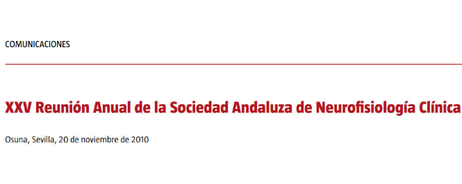 Conference cover image for XXV Reunión Anual de la Sociedad Andaluza de Neurofisiología Clínica. Communications