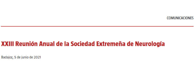 Conference cover image for XXIII Reunión Anual de la Sociedad Extremeña de Neurología. Comunicaciones