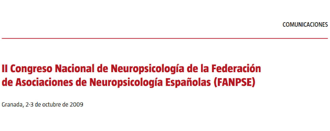 Conference cover image for II Congreso Nacional de Neuropsicología de la Federación de Asociaciones de Neuropsicología Españolas. Communications