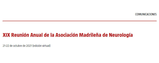 Conference cover image for XIX Reunión Anual de la Asociación Madrileña de Neurología. Comunicaciones