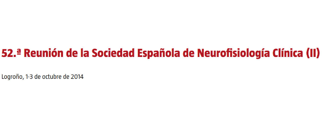 Conference cover image for 52.ª Reunión de la Sociedad Española de Neurofisiología Clínica (II). Communications