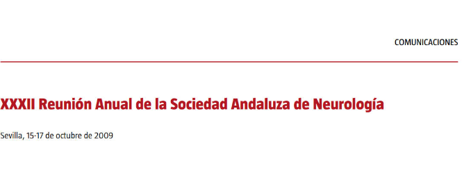 Conference cover image for XXXII Reunión Anual de la Sociedad Andaluza de Neurología. Comunicaciones