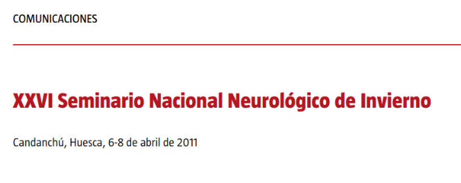 Conference cover image for XXVI Seminario Nacional Neurológico de Invierno. Communications