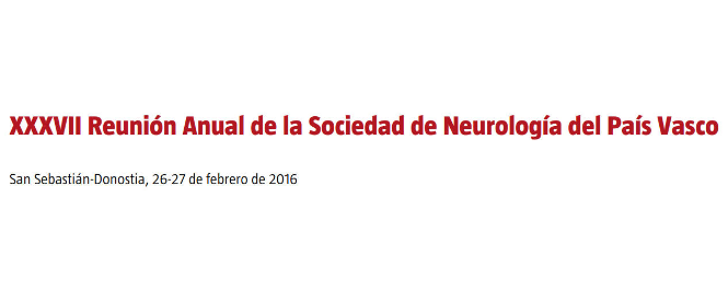 Conference cover image for XXXVII Reunión Anual de la Sociedad de Neurología del País Vasco. Communications