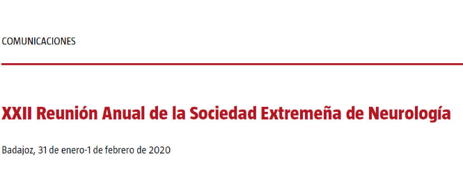 Conference cover image for XXII Reunión Anual de la Sociedad Extremeña de Neurología