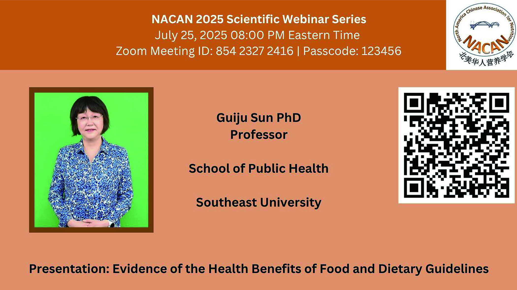 Conference cover image for Upcoming NACAN 2025 Scientific Webinar – Evidence of the Health Benefits of Food and Dietary Guidelines