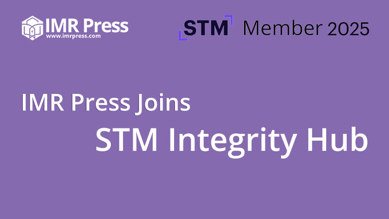 News cover image for IMR Press Incorporates STM Integrity Hub into its Manuscript Review Process