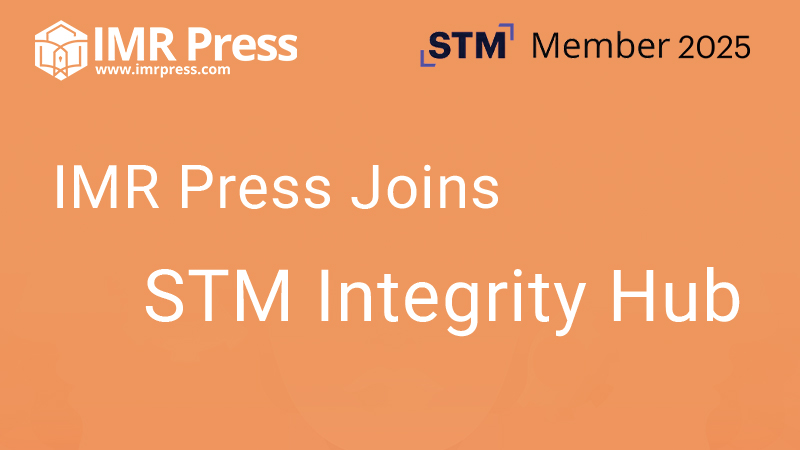 Banner image for IMR Press Incorporates STM Integrity Hub into its Manuscript Review Process