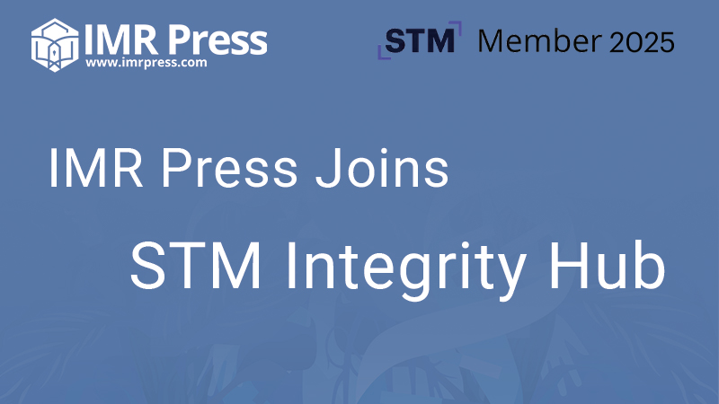 Banner image for IMR Press Incorporates STM Integrity Hub into its Manuscript Review Process