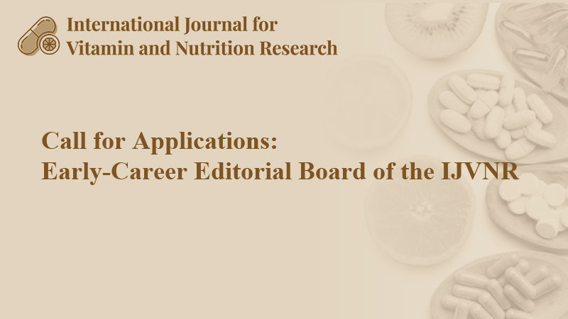 Banner image for Call for Applications: Early-Career Editorial Board of IJVNR