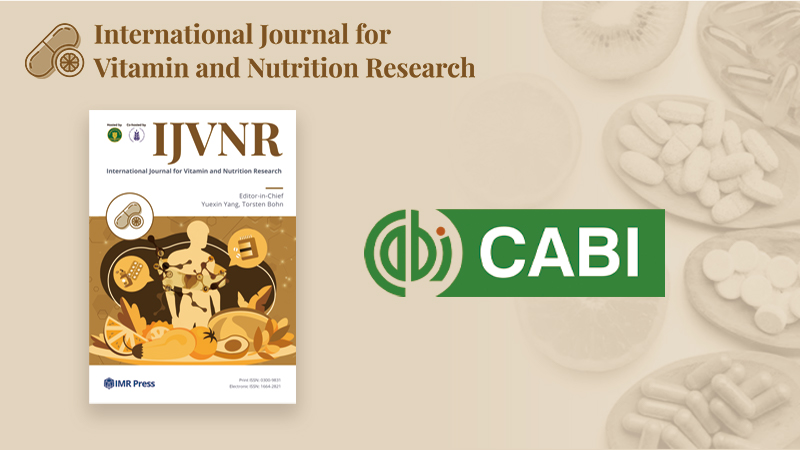 Banner image for IJVNR is indexed in CABI