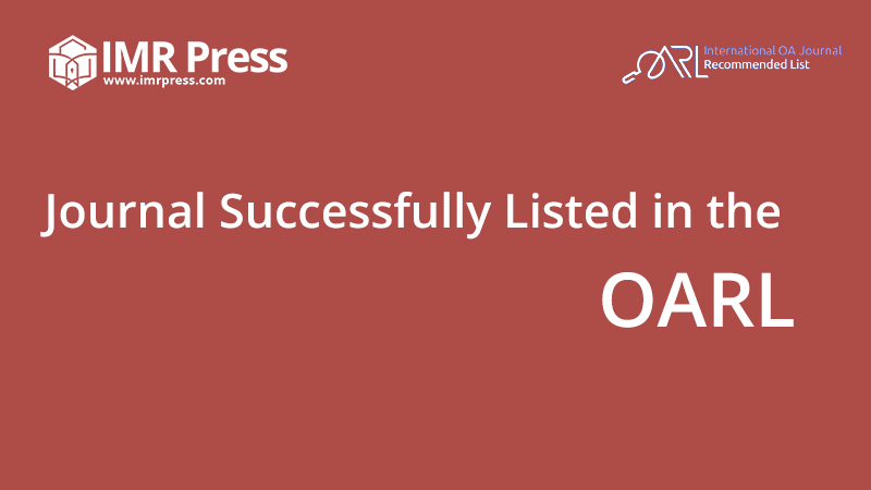 Banner image for Journal Successfully Listed in the OARL (Open Access Journals Recommended List)