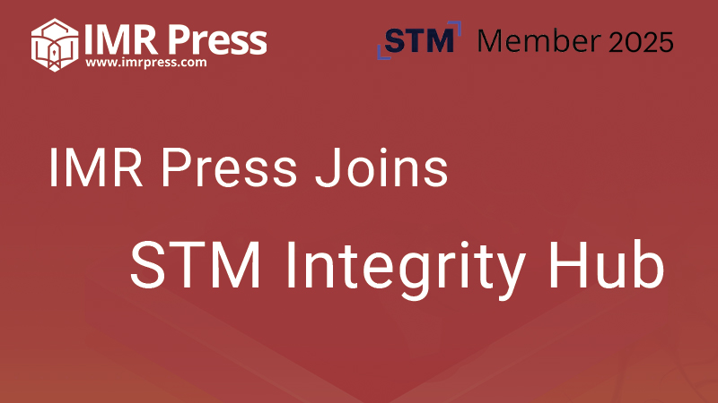 Banner image for IMR Press Incorporates STM Integrity Hub into its Manuscript Review Process