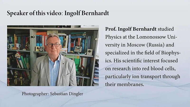 Video thumbnail for  Historical View and Some Unsolved Problems in Red Blood Cell Membrane Research—Video interpretation by Ingolf Bernhardt