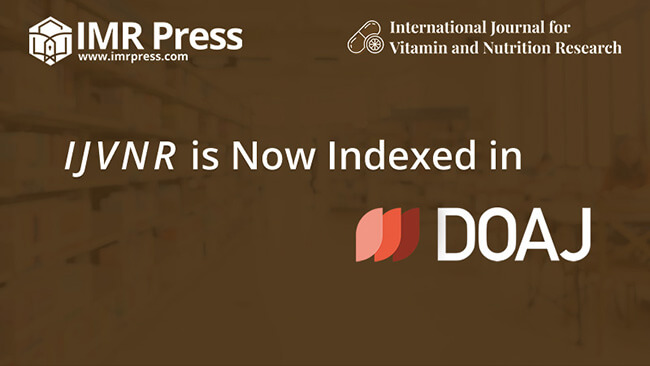 News cover image for International Journal for Vitamin and Nutrition Research (IJVNR) is Now Indexed in DOAJ