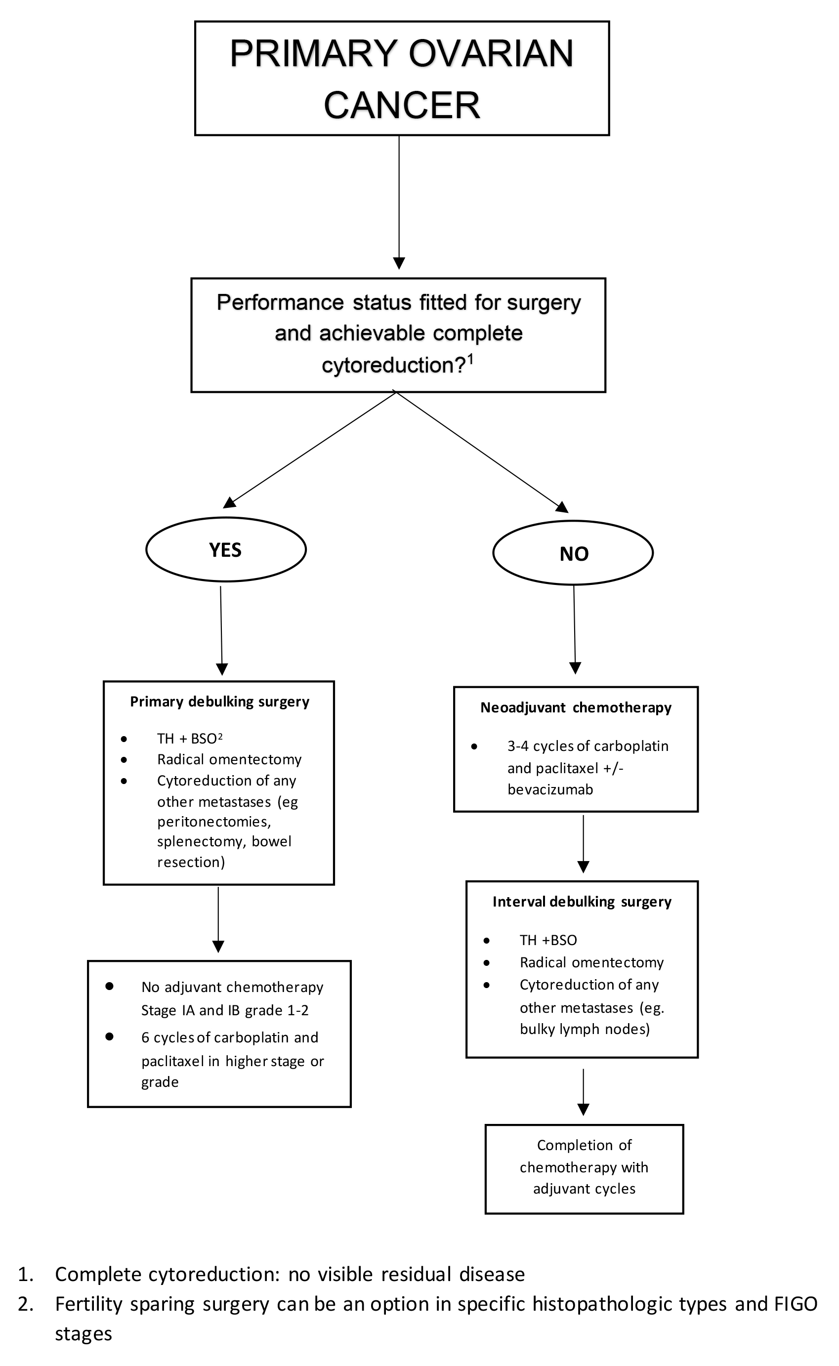 Primary versus interval debulking surgery in the management of ovarian ...
